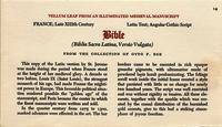 no. 14, Biblia Sacra Latina, Versio Vulgata, France