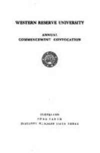 Western Reserve University Annual Commencement Convocation, 6/10/1953