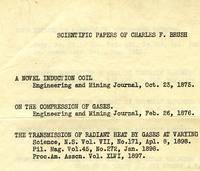 Charles F. Brush, Sr. Papers: Series 07: Articles by Charles F. Brush