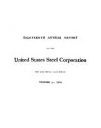 Eighteenth Annual Report of the United States Steel Corporation for the Fiscal Year ended December 31, 1919