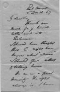 Letter from Charles Darwin to Unknown
