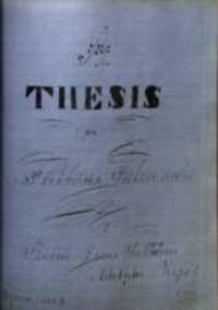 A thesis on Phthisis pulmonalis
