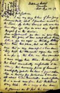 Letter from George Howard Darwin to Mrs. Cookson
