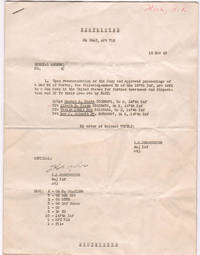Albert Plack's Special Orders, HQ USAF, 18 November 1943