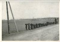 Photograph of Captured Nazi Soldiers Marching in France