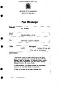 Fax from Powell to Professor M. Cherif Bassiouni