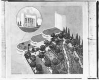 Architectural sketch of Horticultural Building