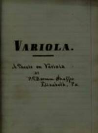 Variola : a thesis on variola