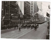Photograph of the US Navy Band on Michigan Avenue in Chicago, 1943