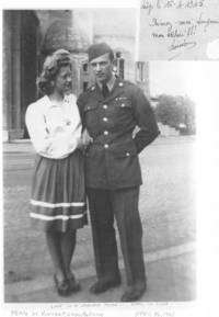 Photograph of Frank Aleksandrowicz and Louise Andrianne, 1945