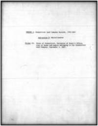 List of books and papers belonging to the Connecticut Land Company