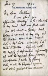 Letter from Francis Galton to Arthur [Keith]