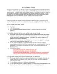 Information Literacy for College Research AL1130 Research Portfolio