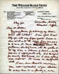Letter from Geoffrey Langdon Keynes to Robert Morgan Stecher