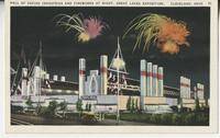Hall of Varied Industries and Fireworks at Night