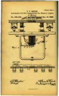 234,456 (Automatic Cut-Off Apparatus for Electric Lights or Motors), November 16, 1880