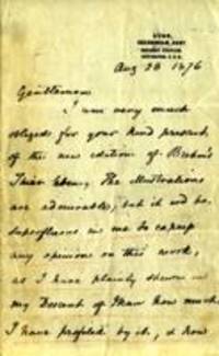 Letter from Charles Darwin to [Bibliogr. Inst. Leipzig], 10583
