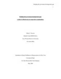 Bridging the Governance/Management Gap: A Study of Effectiveness in Cooperative Organizations
