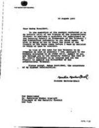 Fax from Boutros Boutros-Ghali to Madeleine Albright