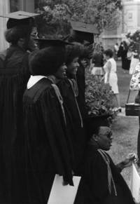 Students gather at commencement