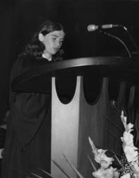 Kathleen M. Logan at commencement