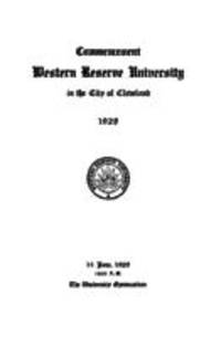 Western Reserve University Commencement Convocation, 6/14/1928