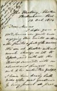 Letter from Joseph Thompson to J. Brodie Innes