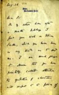 Letter from Charles Darwin to Edward Nicholson, 9607