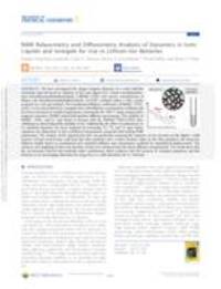 NMR Relaxometry and Diffusometry Analysis of Dynamics in Ionic Liquids and Ionogels for Use in Lithium-Ion Batteries