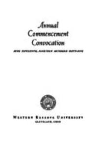 Western Reserve University Annual Commencement Convocation, 6/15/1955
