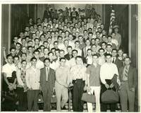 Photograph of Newly Enlisted Soldiers at Cleveland's Union Terminal