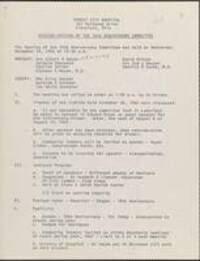 Forest City Hospital 10th anniversary committee meeting minutes, Dec 1966