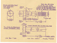Specification Sheet for Part No. 8F1006, The National Screw & Manufacturing Company, Cleveland, Ohio