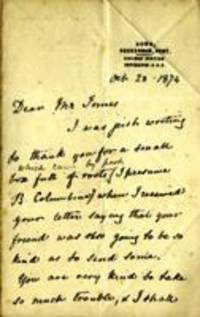 Letter from Emma Darwin to John Brodie Innes
