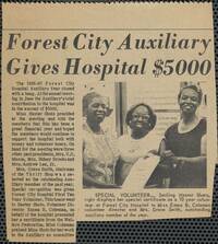 Forest City Auxiliary gives hospital $5000