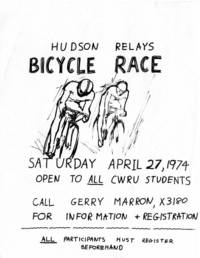 Poster for Hudson Relay bike race