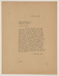 Correspondence, A-F, 1922-1923