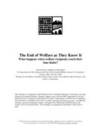 The End of Welfare as They Knew It | What happens when welfare recipients reach their time limits?