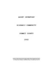 Asset Inventory Hispanic Community Summit County