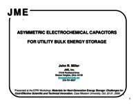 Asymmetric Electrochemical capacitors for utility bulk energy storage
