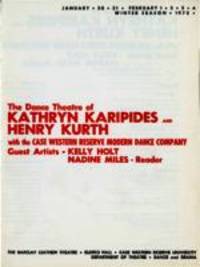 The Dance Theatre of Kathryn Karipides and Henry Kurth with the Case Western Reserve Modern Dance Company in works conceived and designed by Henry Kurth and choreographed by Kathryn Karipides