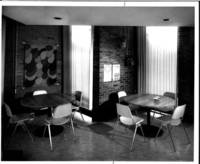 Photograph of gathering area inside new Hillel building