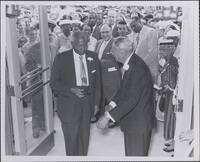 Dr. Middleton H. Lambright, Sr. and Walter M. Weil at dedication ceremony
