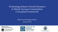 Promoting Inclusive Social Dynamics in Mixed-Income Development: Conceptual Framework