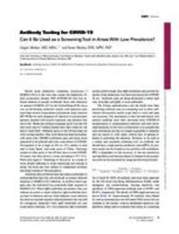 Antibody Testing for Covid-19