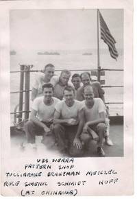 Photograph of the USS Sierra Pattern Shop Crew, Okinawa, Japan
