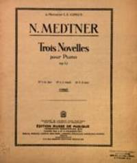Trois novelles pour piano, op. 17