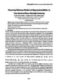 Measuring kleinman-disallowed hyperpolarizabilities by time-resolved hyper-rayleigh scattering