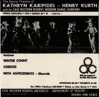 The Dance Theatre of Kathryn Karipides and Henry Kurth with the Case Western Reserve Modern Dance Company