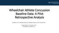 Wheelchair Athlete Concussion Baseline Data: A Pilot Retrospective Analysis